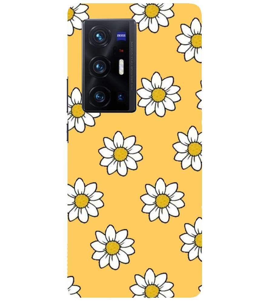 PS1316-White Sunflower Back Cover for vivo X70 Pro