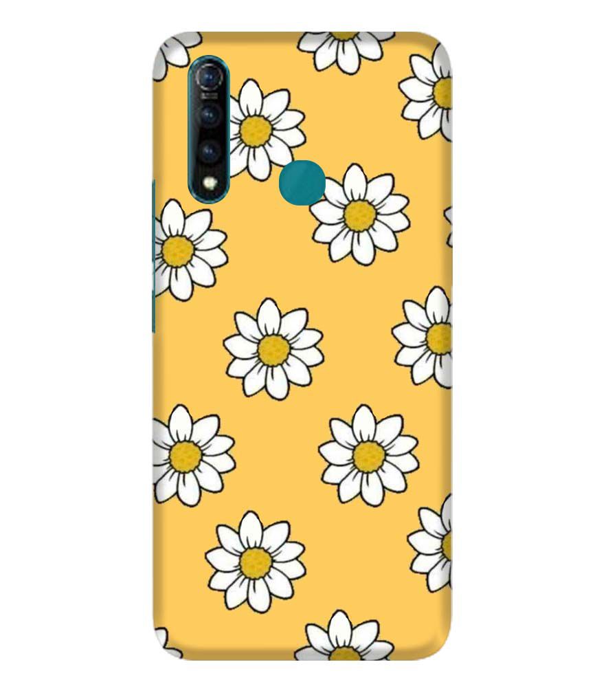 PS1316-White Sunflower Back Cover for Vivo Z1 Pro