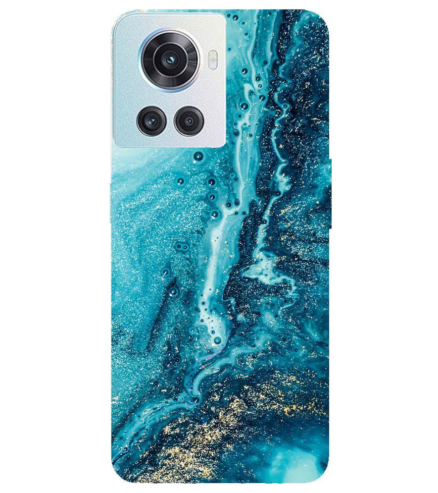 PS1317-Blue Marbles Back Cover for OnePlus 10R