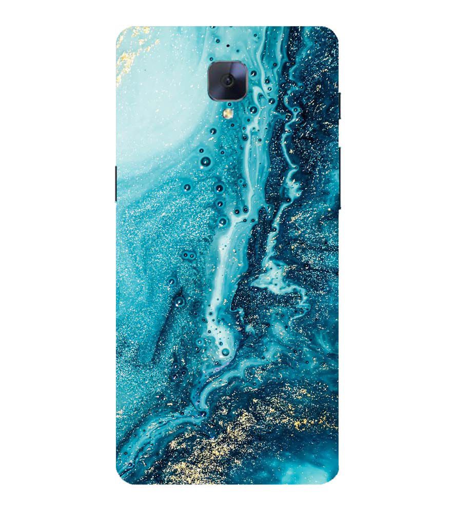 PS1317-Blue Marbles Back Cover for OnePlus 3 and OnePlus 3T