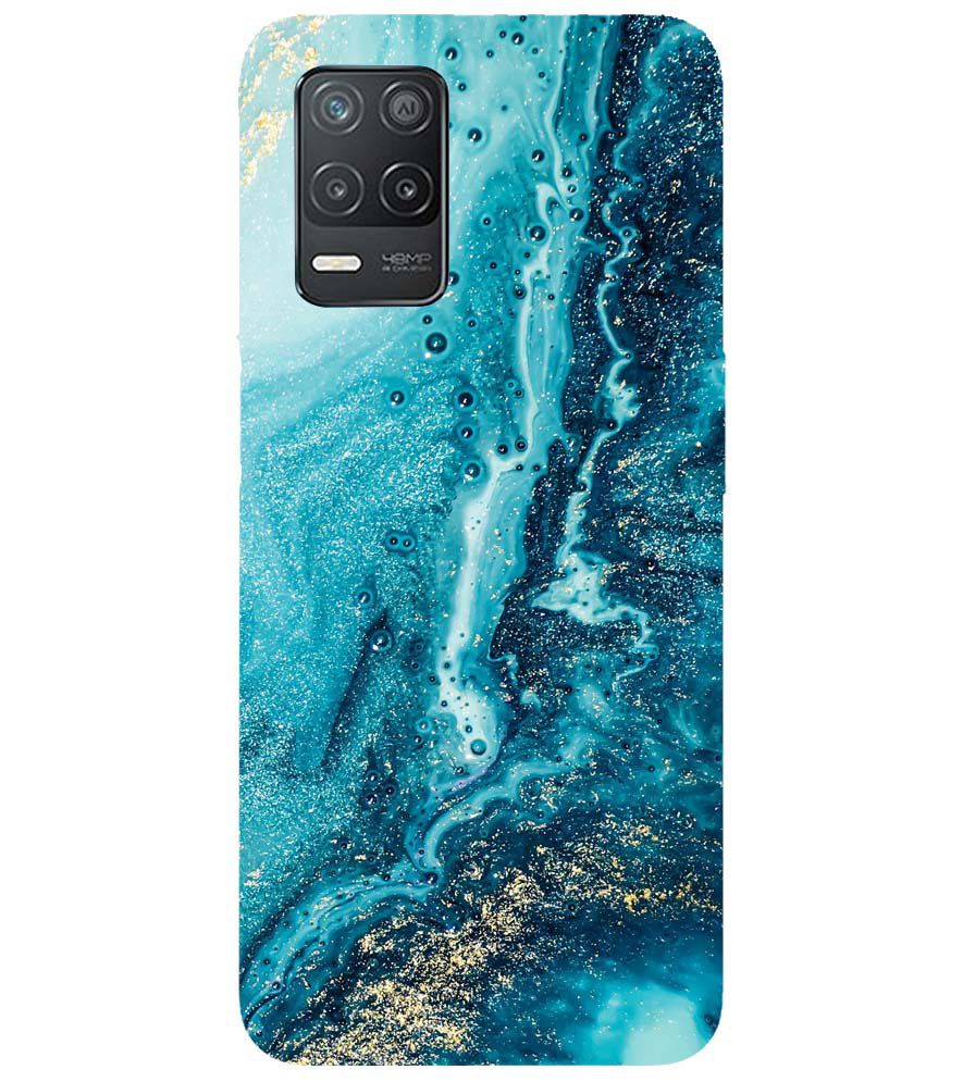 PS1317-Blue Marbles Back Cover for Realme Narzo 30 Pro