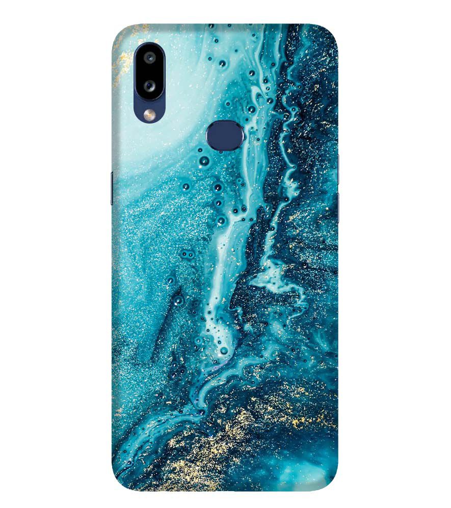 PS1317-Blue Marbles Back Cover for Samsung Galaxy A10s