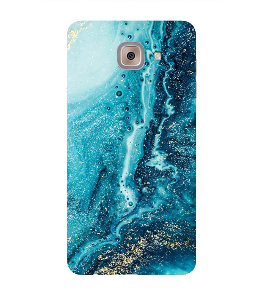 PS1317-Blue Marbles Back Cover for Samsung Galaxy J7 Max