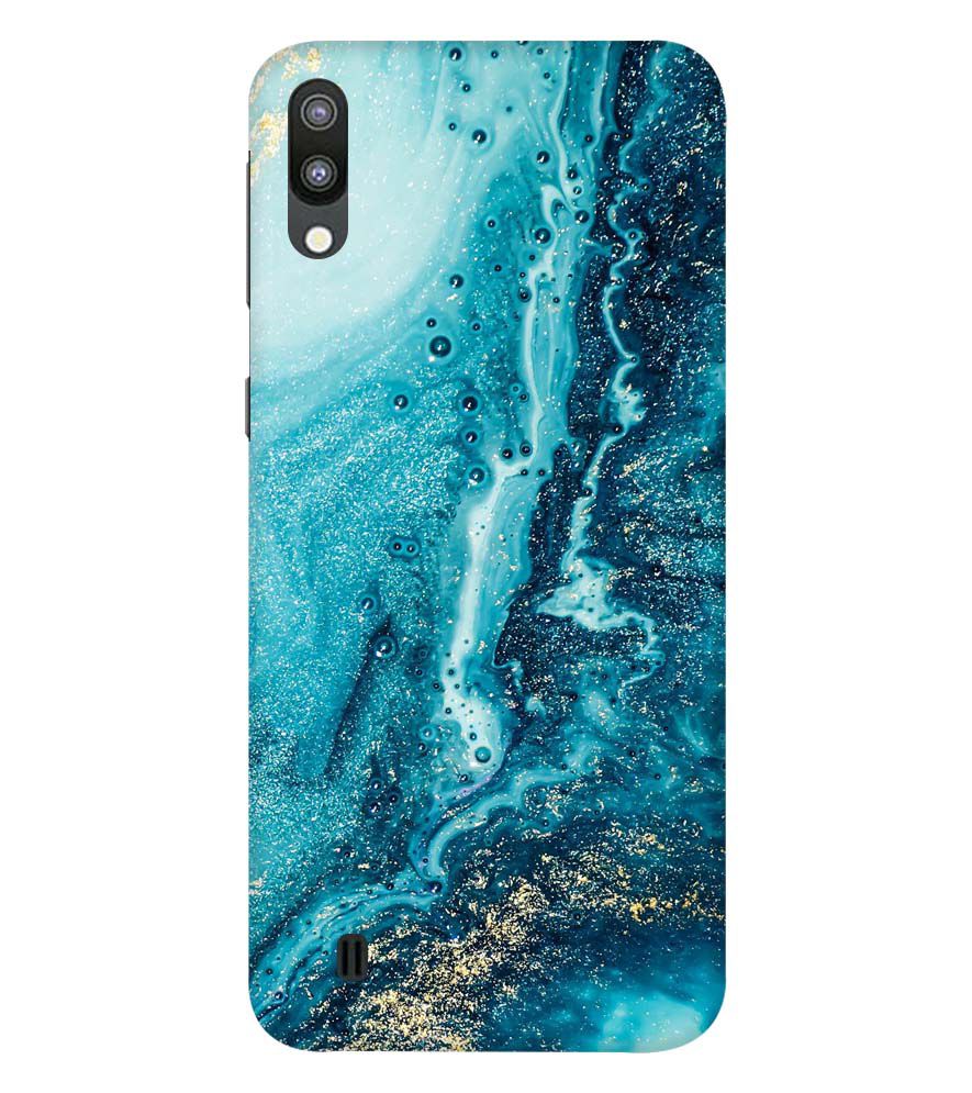 PS1317-Blue Marbles Back Cover for Samsung Galaxy M10