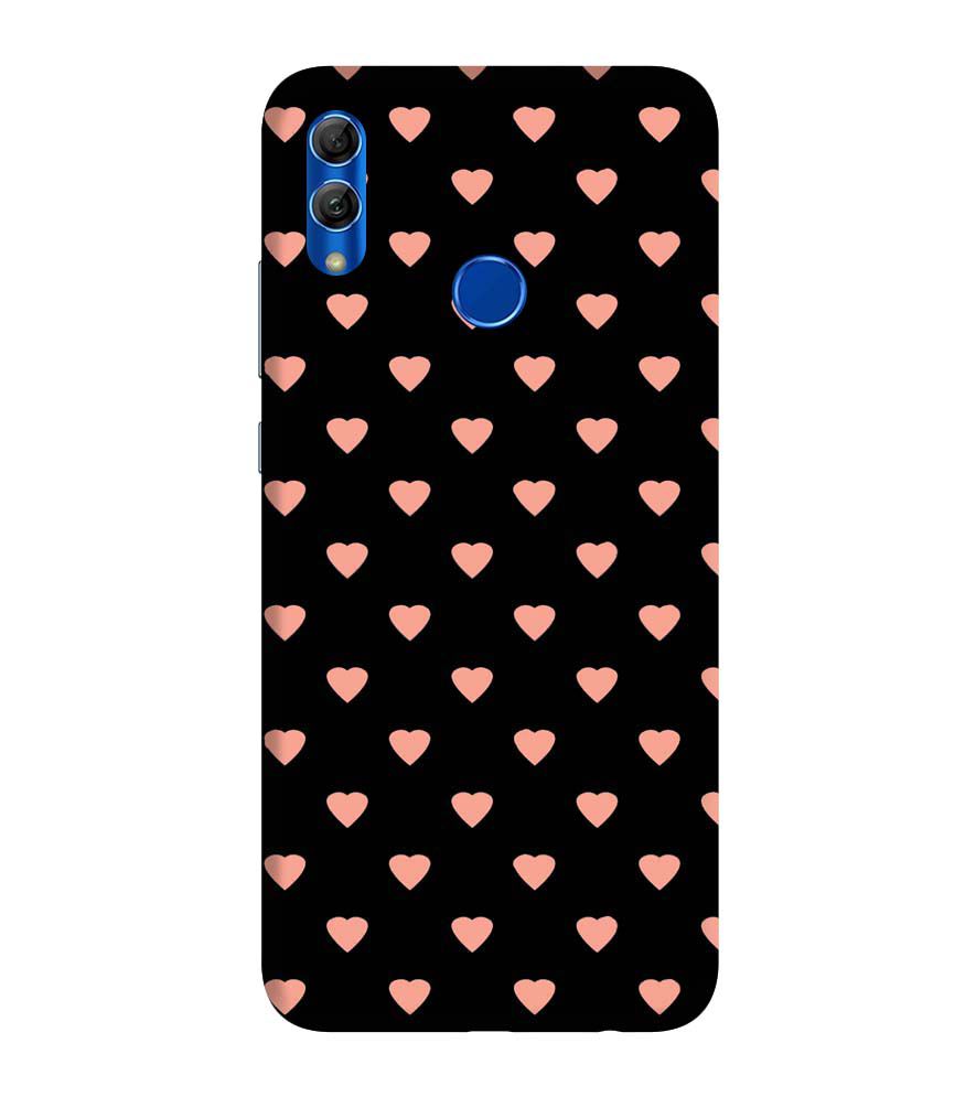 PS1318-Hearts All Over Back Cover for Honor 10 Lite