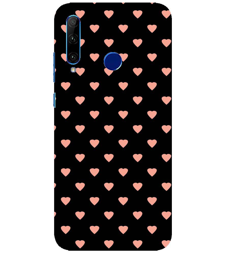 PS1318-Hearts All Over Back Cover for Honor 20 Lite
