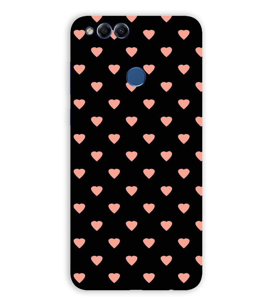 PS1318-Hearts All Over Back Cover for Huawei Honor 7X