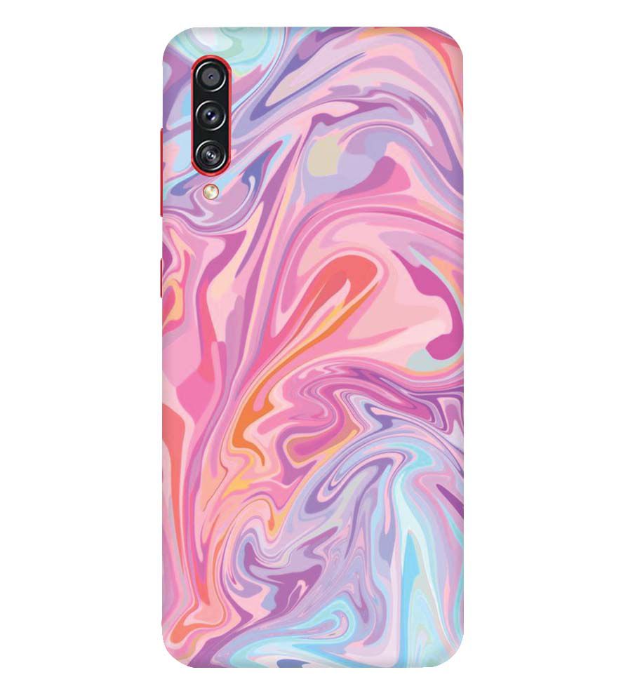 PS1319-Pink Premium Marble Back Cover for Samsung Galaxy A70s