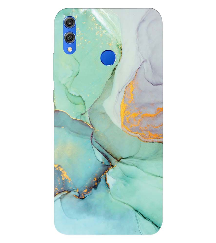 PS1320-Green Marble Premium Back Cover for Huawei Honor 8X