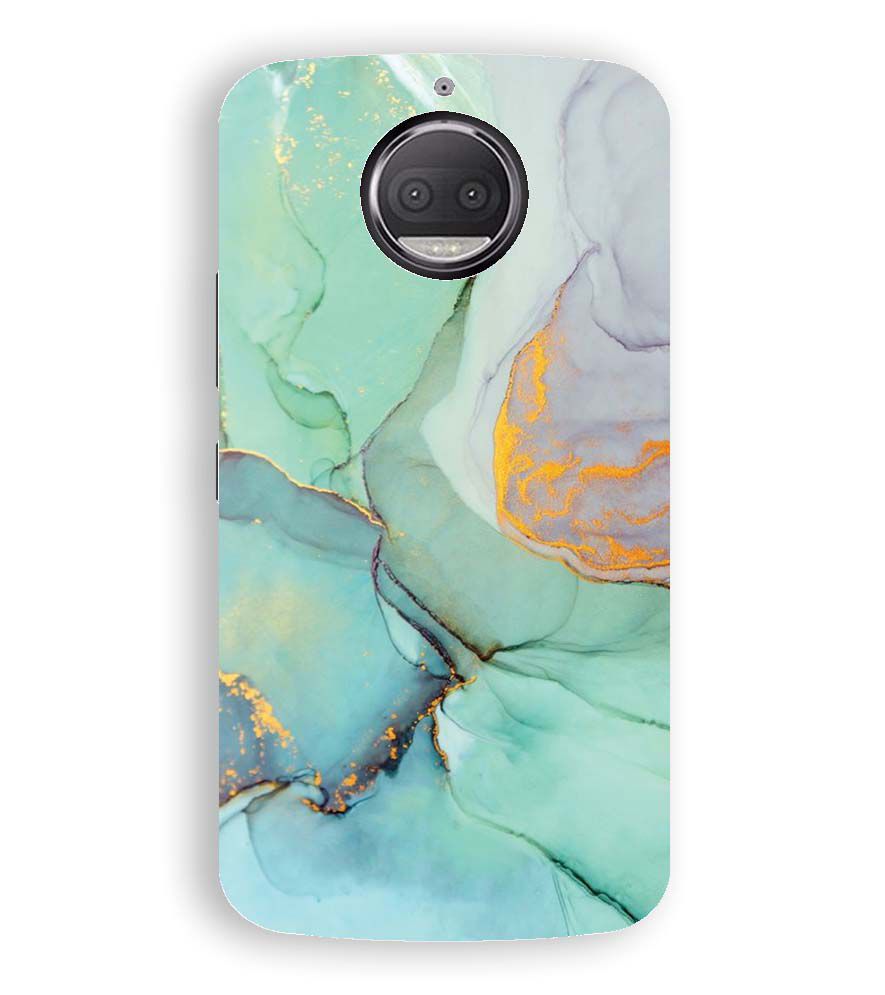 PS1320-Green Marble Premium Back Cover for Motorola Moto G5S Plus