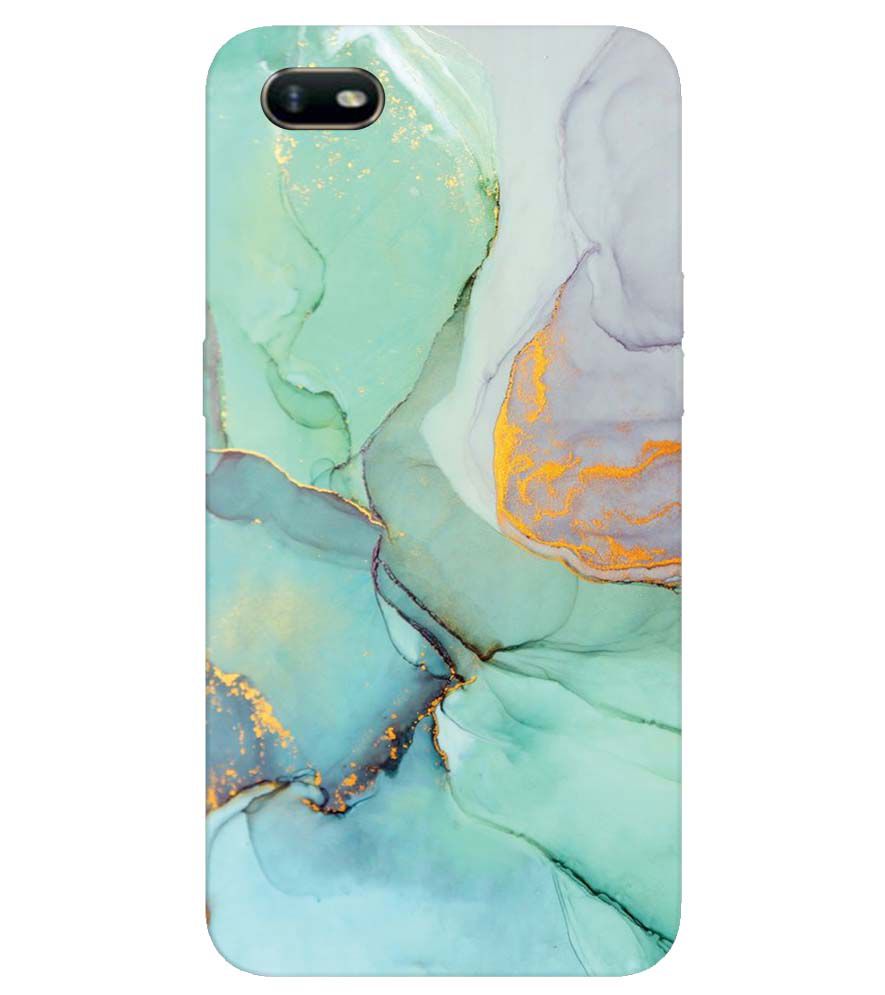 PS1320-Green Marble Premium Back Cover for Oppo A1k
