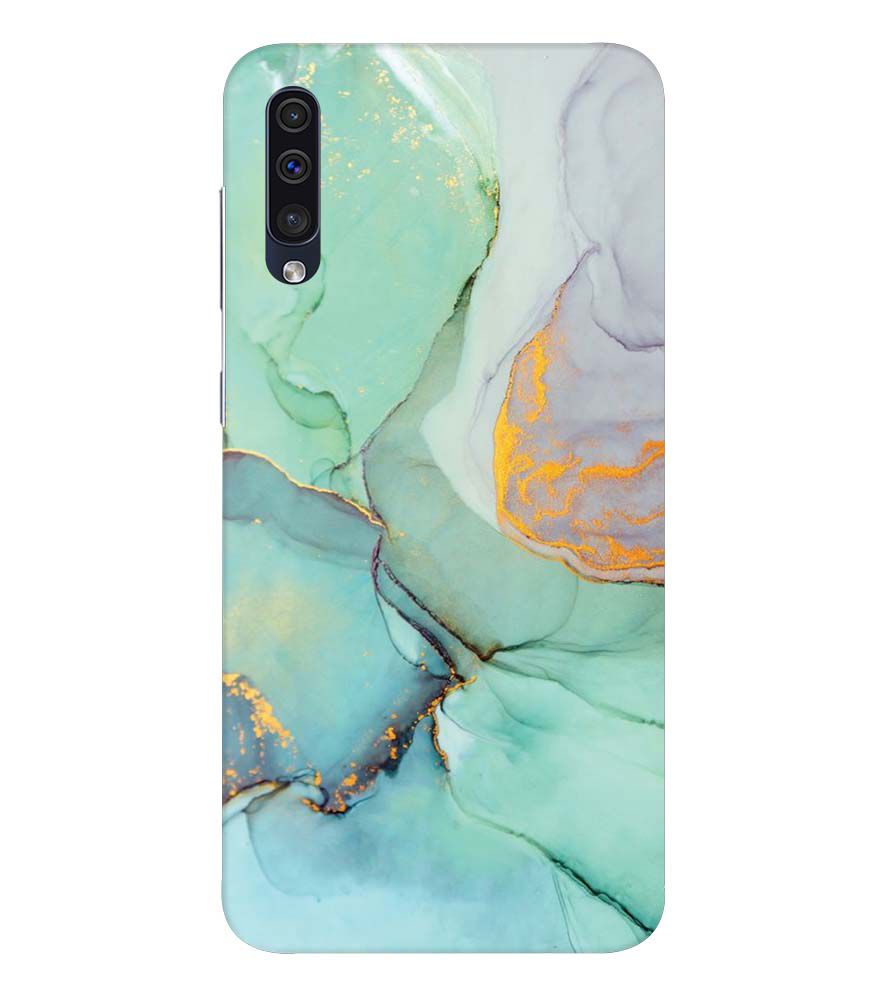 PS1320-Green Marble Premium Back Cover for Samsung Galaxy A50