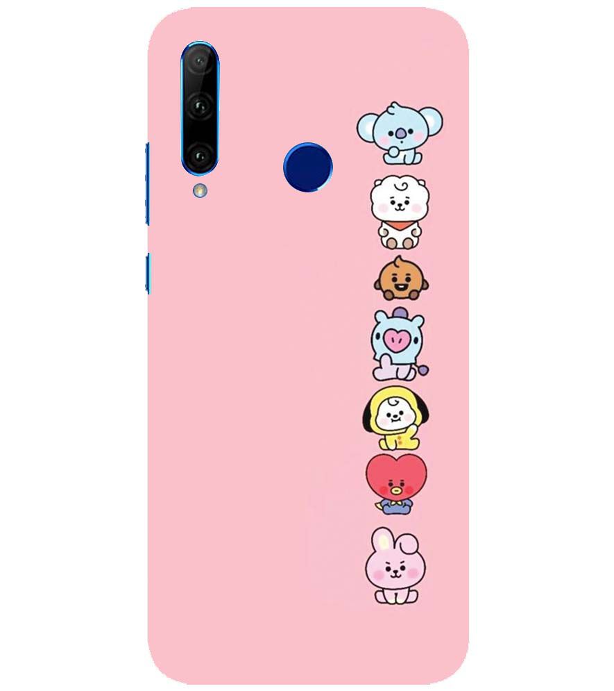 PS1321-Cute Loving Animals Girly Back Cover for Huawei Honor 10i