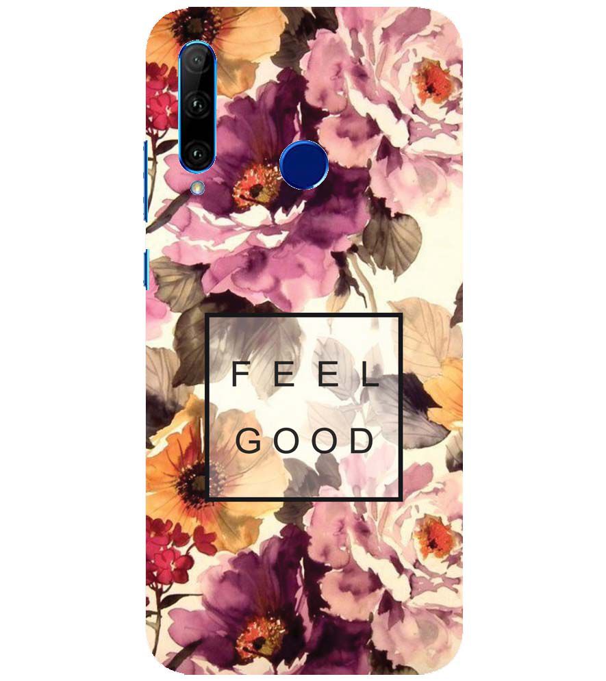 PS1324-Feel Good Flowers Back Cover for Huawei Honor 10i