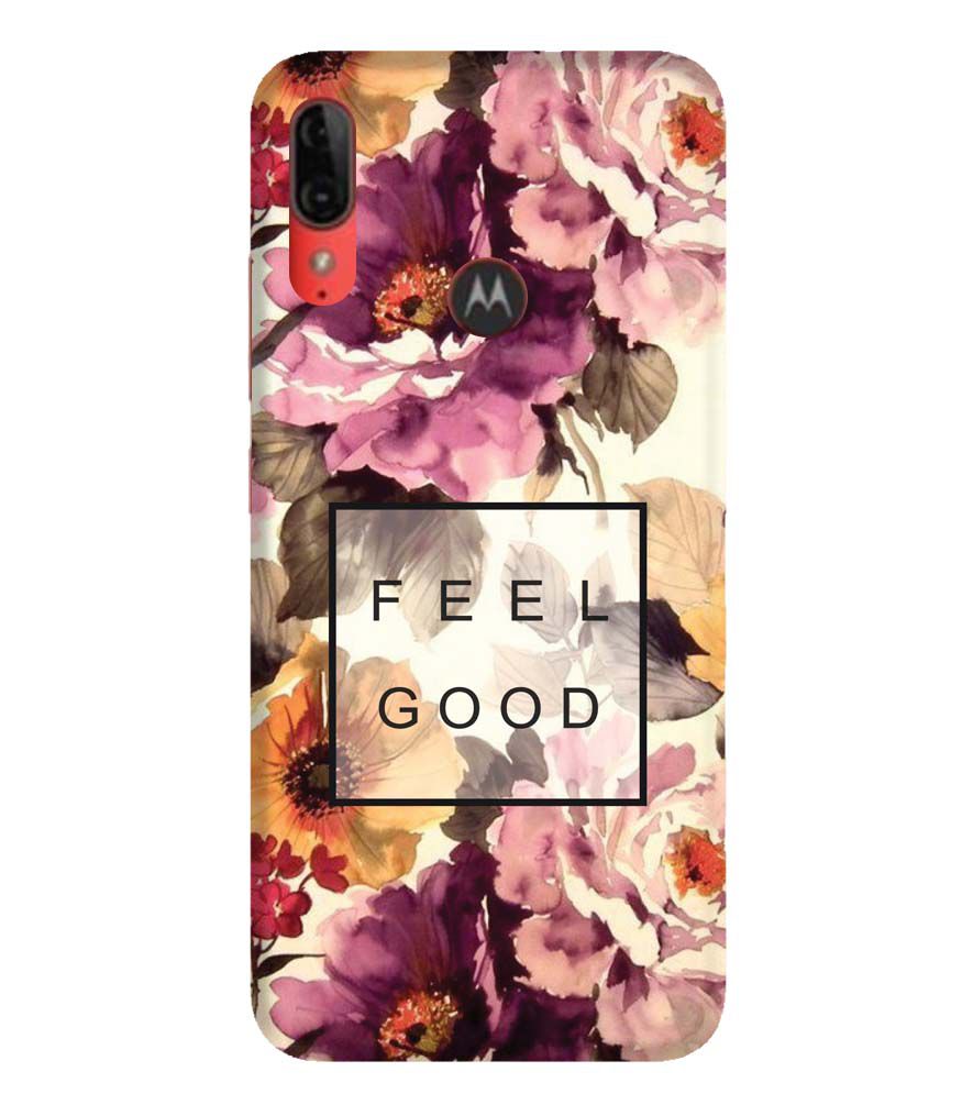 PS1324-Feel Good Flowers Back Cover for Motorola Moto E6s