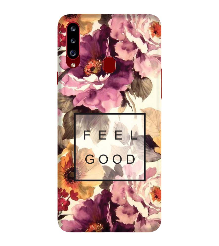 PS1324-Feel Good Flowers Back Cover for Samsung Galaxy A20s