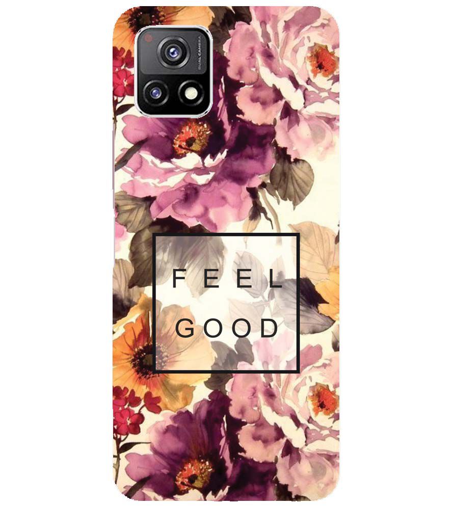 PS1324-Feel Good Flowers Back Cover for vivo Y52s