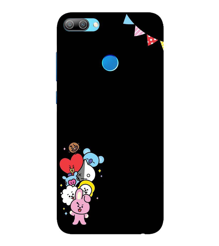 PS1325-Animals Brigade Back Cover for Huawei Honor 9N
