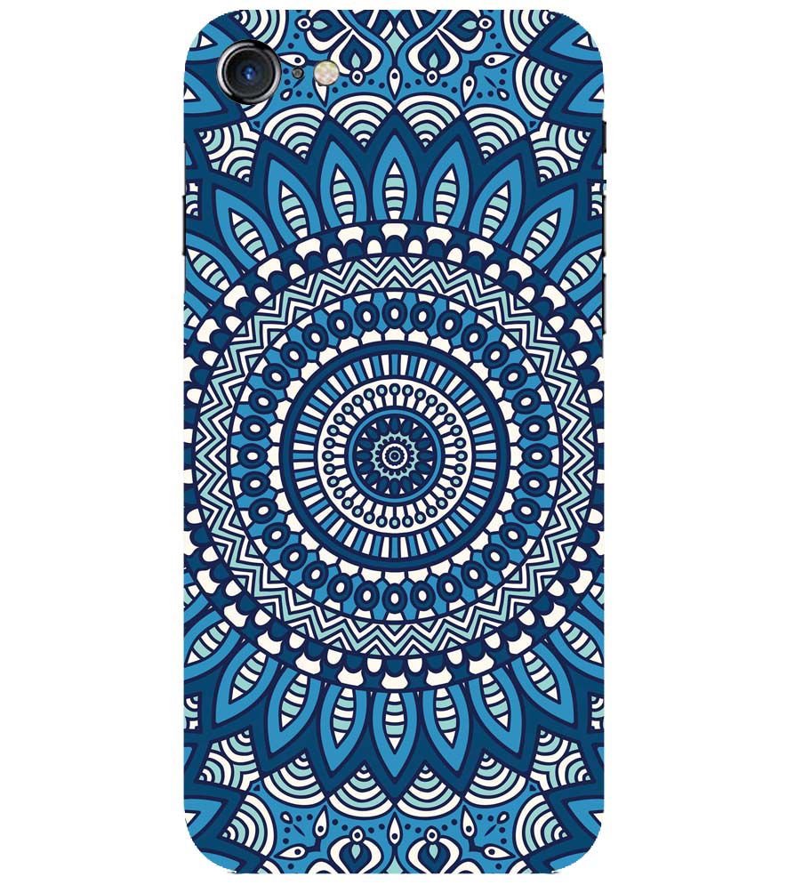 PS1327-Blue Mandala Design Back Cover for Apple iPhone 7