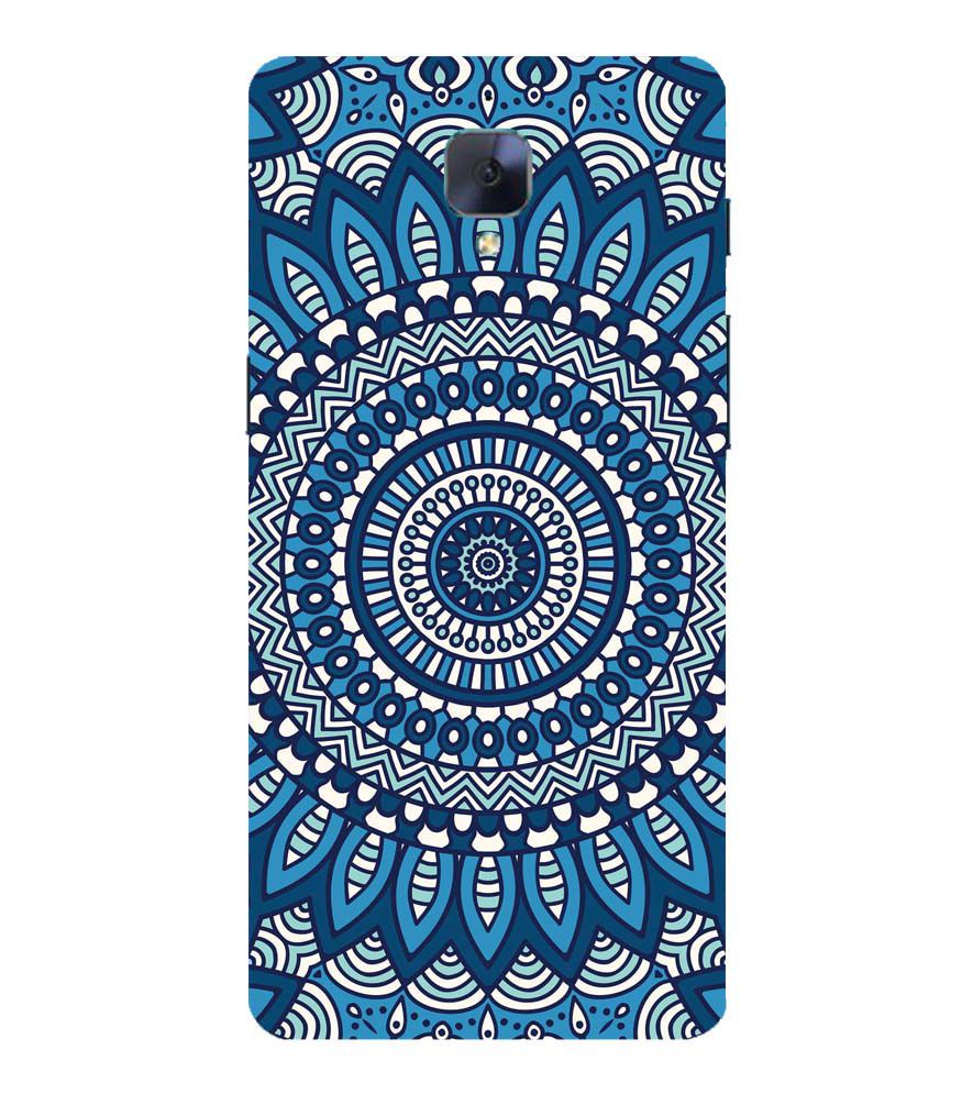 PS1327-Blue Mandala Design Back Cover for OnePlus 3 and OnePlus 3T