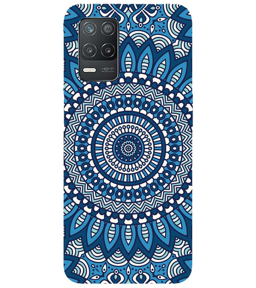 PS1327-Blue Mandala Design Back Cover for Realme 8s 5G