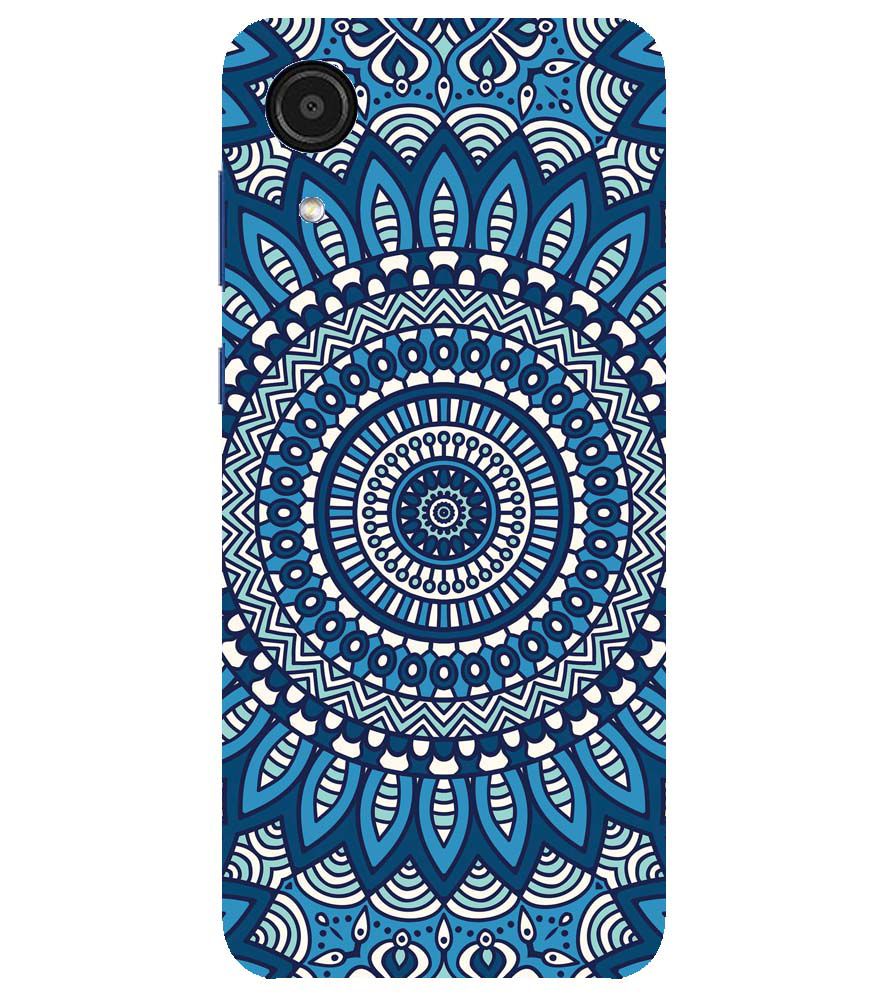 PS1327-Blue Mandala Design Back Cover for Samsung Galaxy A03 Core