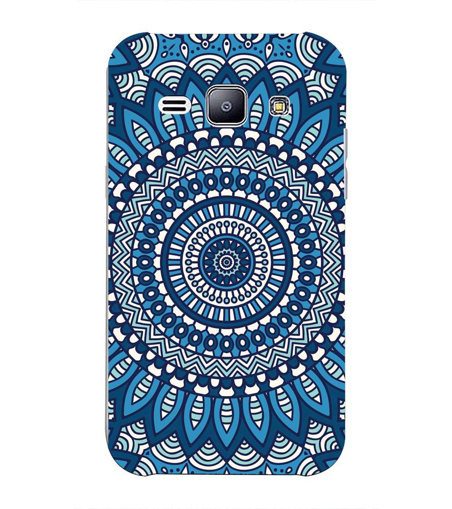 PS1327-Blue Mandala Design Back Cover for Samsung Galaxy J2 (2015)