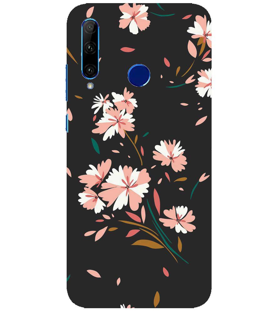PS1328-Flower Pattern Back Cover for Huawei Honor 10i