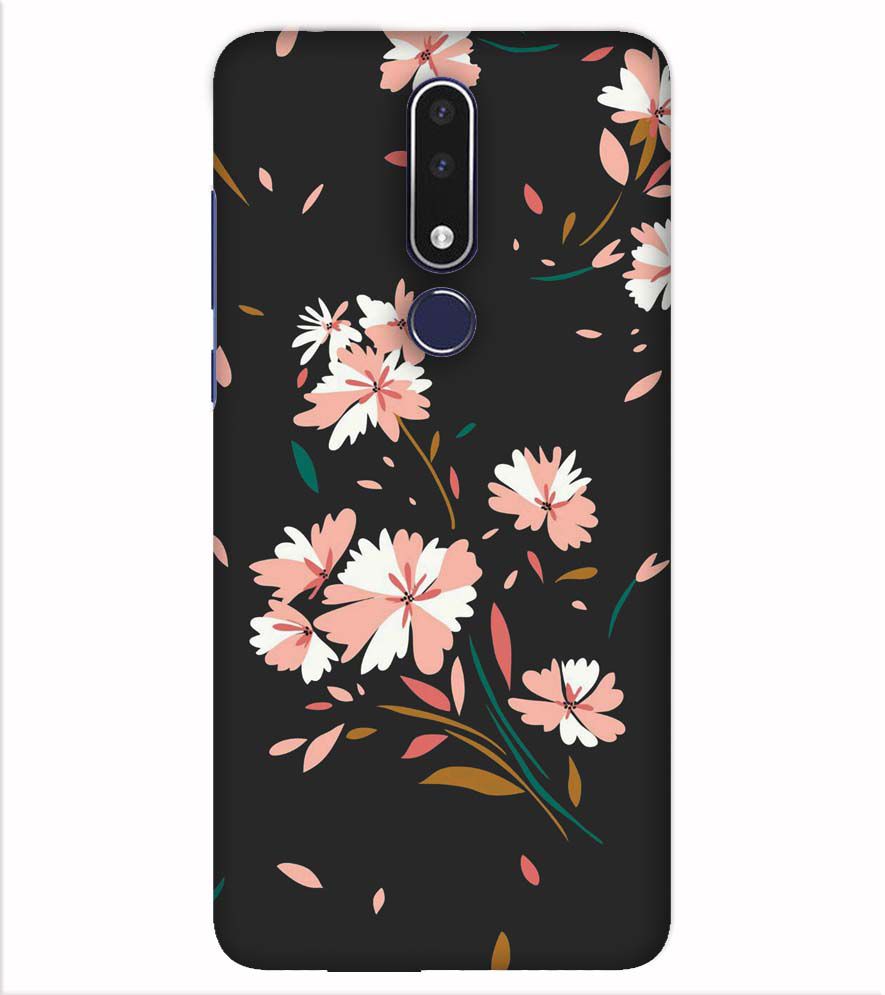 PS1328-Flower Pattern Back Cover for Nokia 7.1