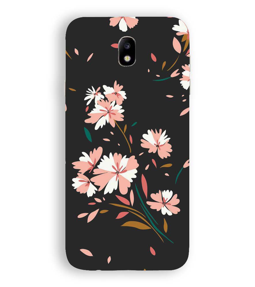 PS1328-Flower Pattern Back Cover for Samsung Galaxy J7 Pro