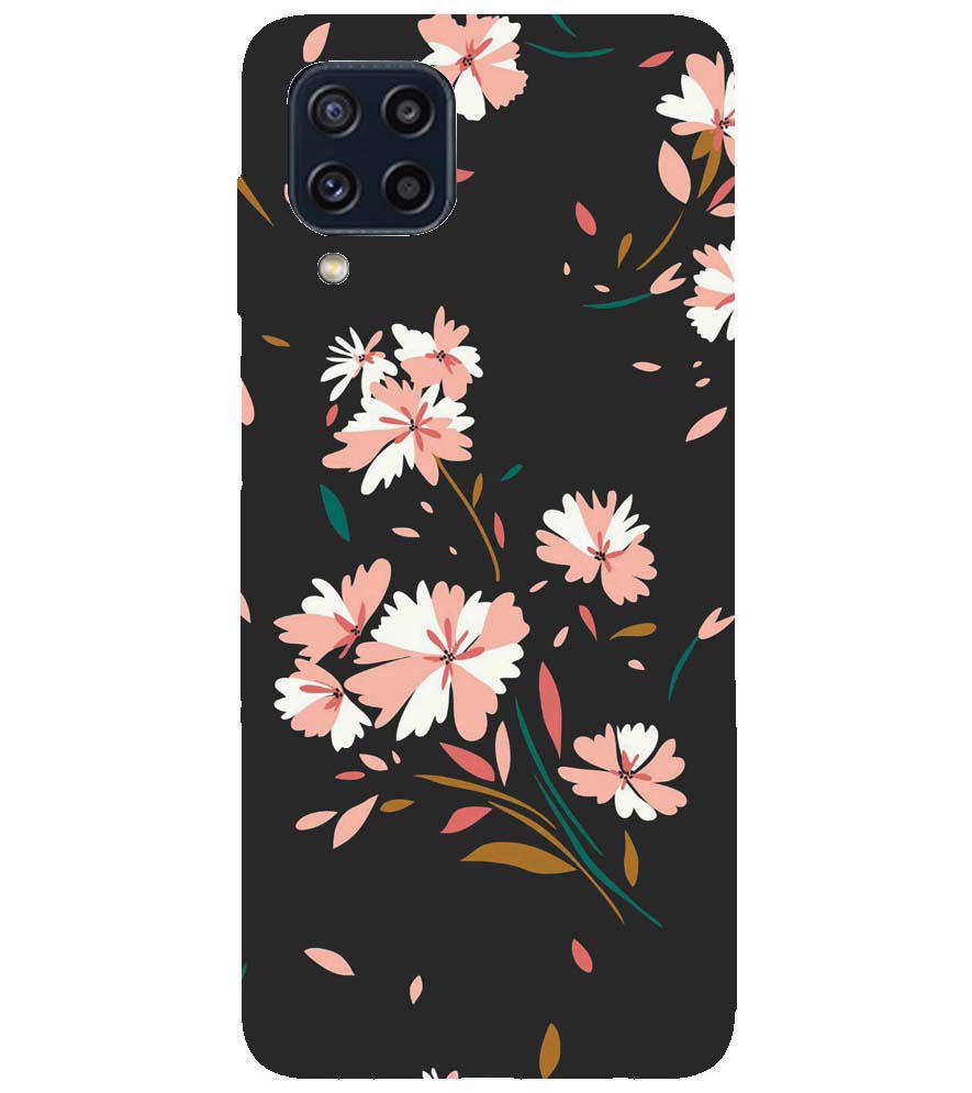 PS1328-Flower Pattern Back Cover for Samsung Galaxy M32 Prime