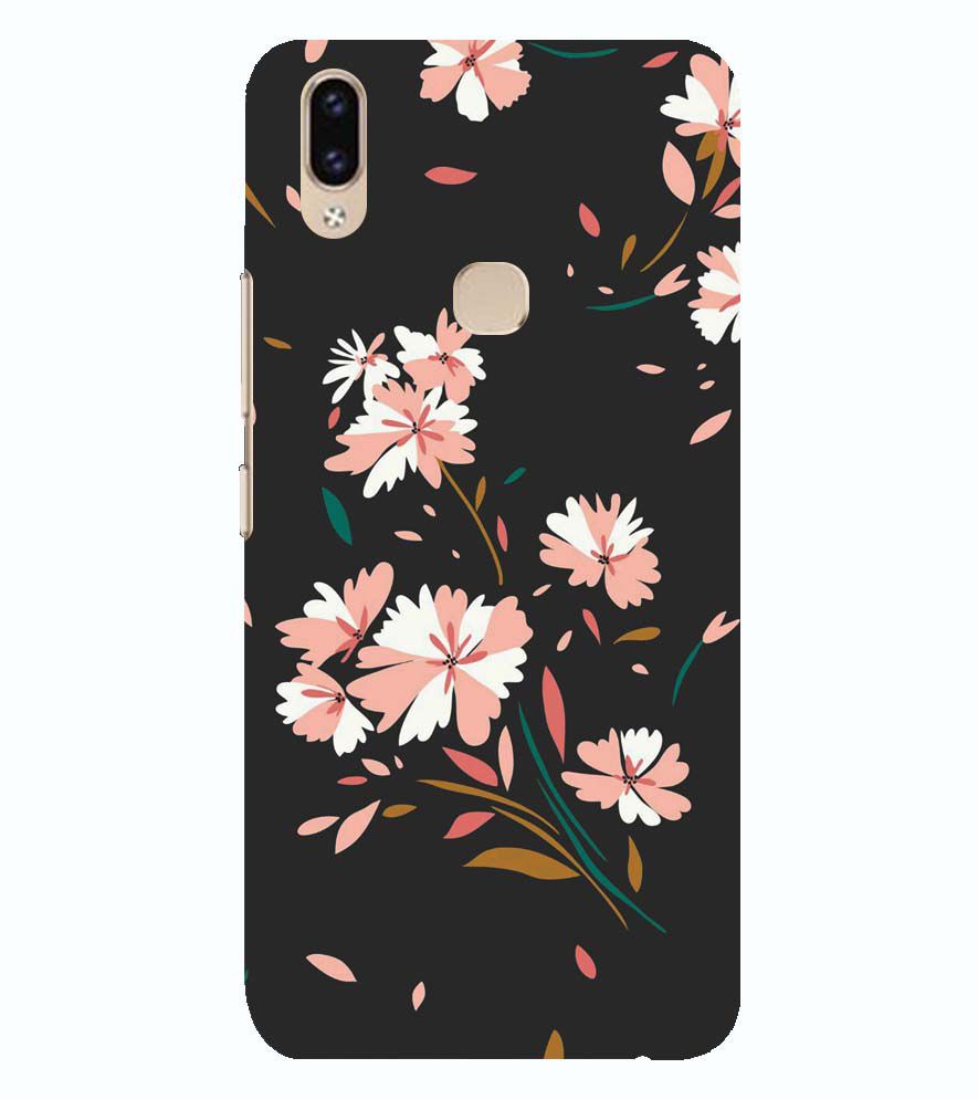 PS1328-Flower Pattern Back Cover for Vivo V9