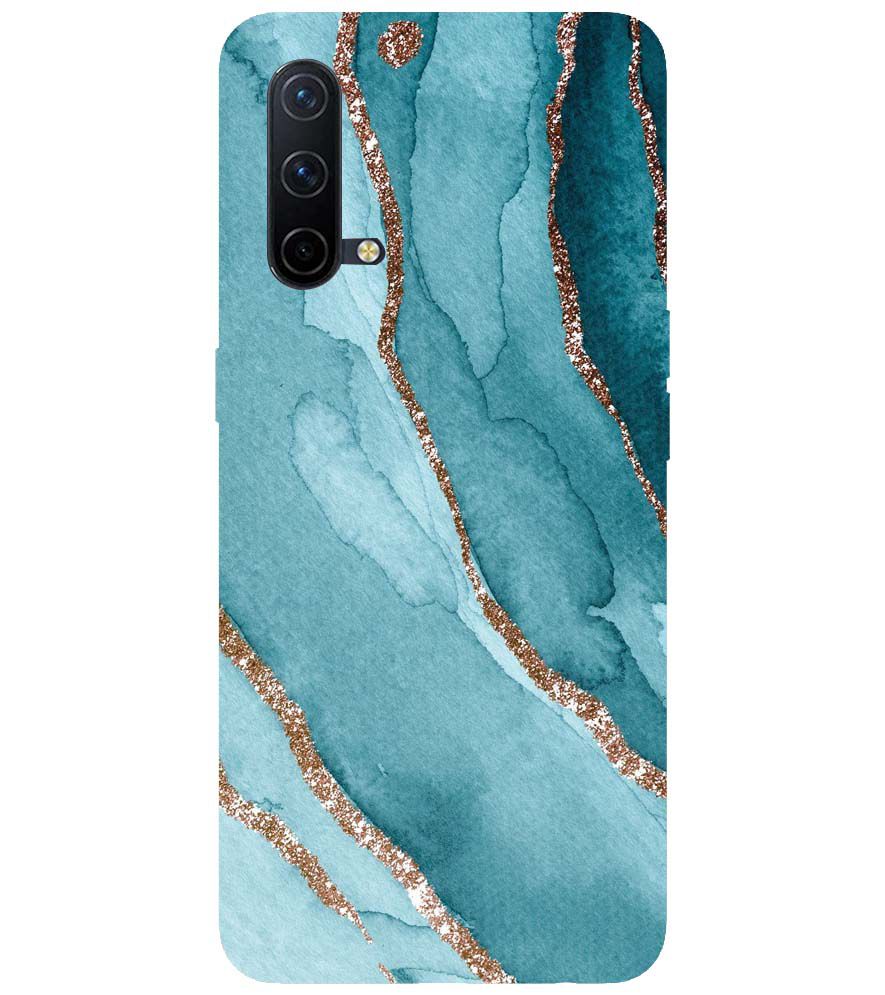 PS1329-Golden Green Marble Back Cover for OnePlus Nord CE 5G
