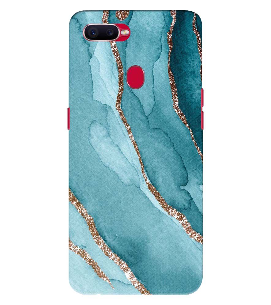 PS1329-Golden Green Marble Back Cover for Oppo Realme 2 Pro