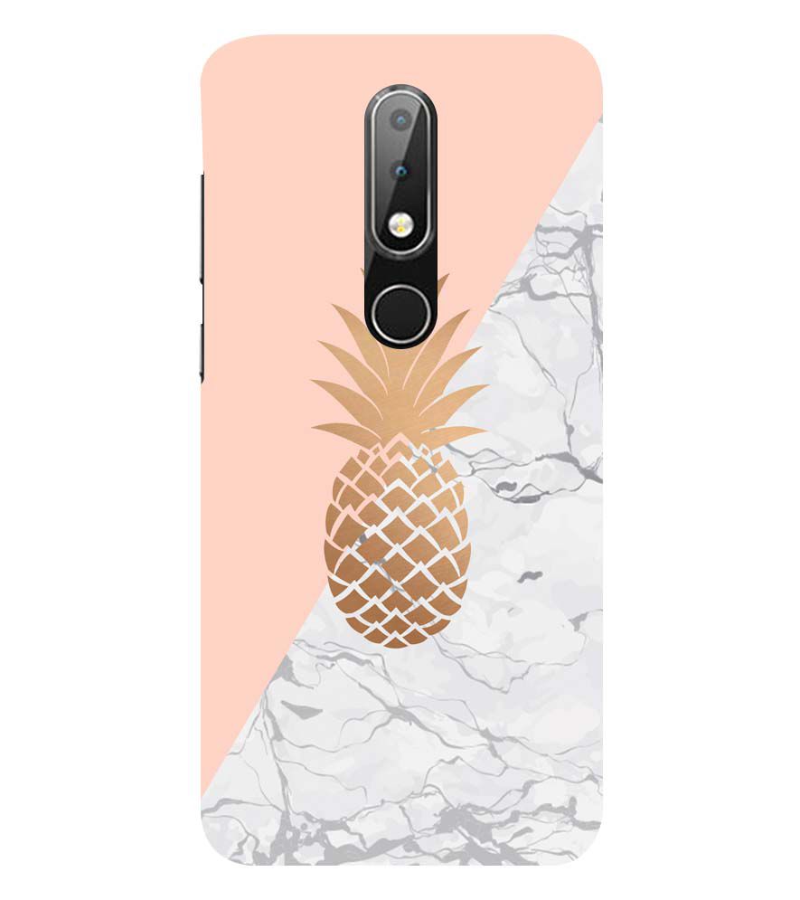 PS1330-Pineapple Marble Back Cover for Nokia 6.1 (2018)