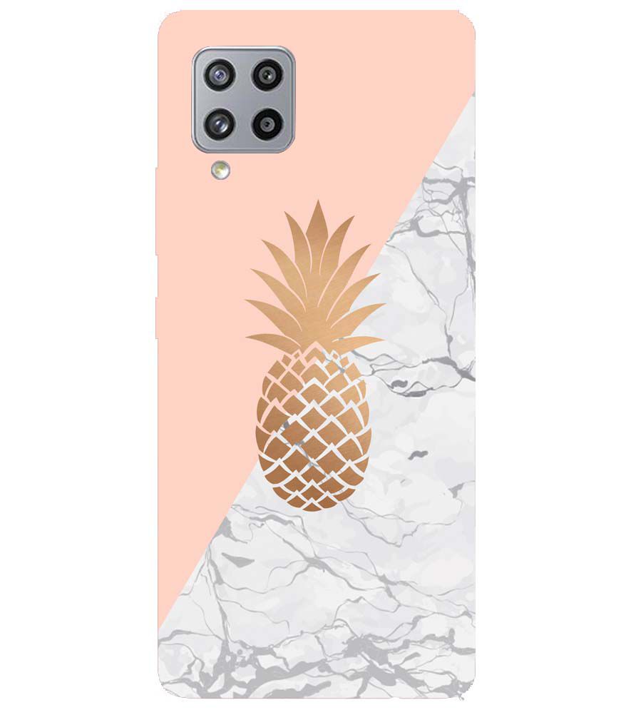 PS1330-Pineapple Marble Back Cover for Samsung Galaxy M42