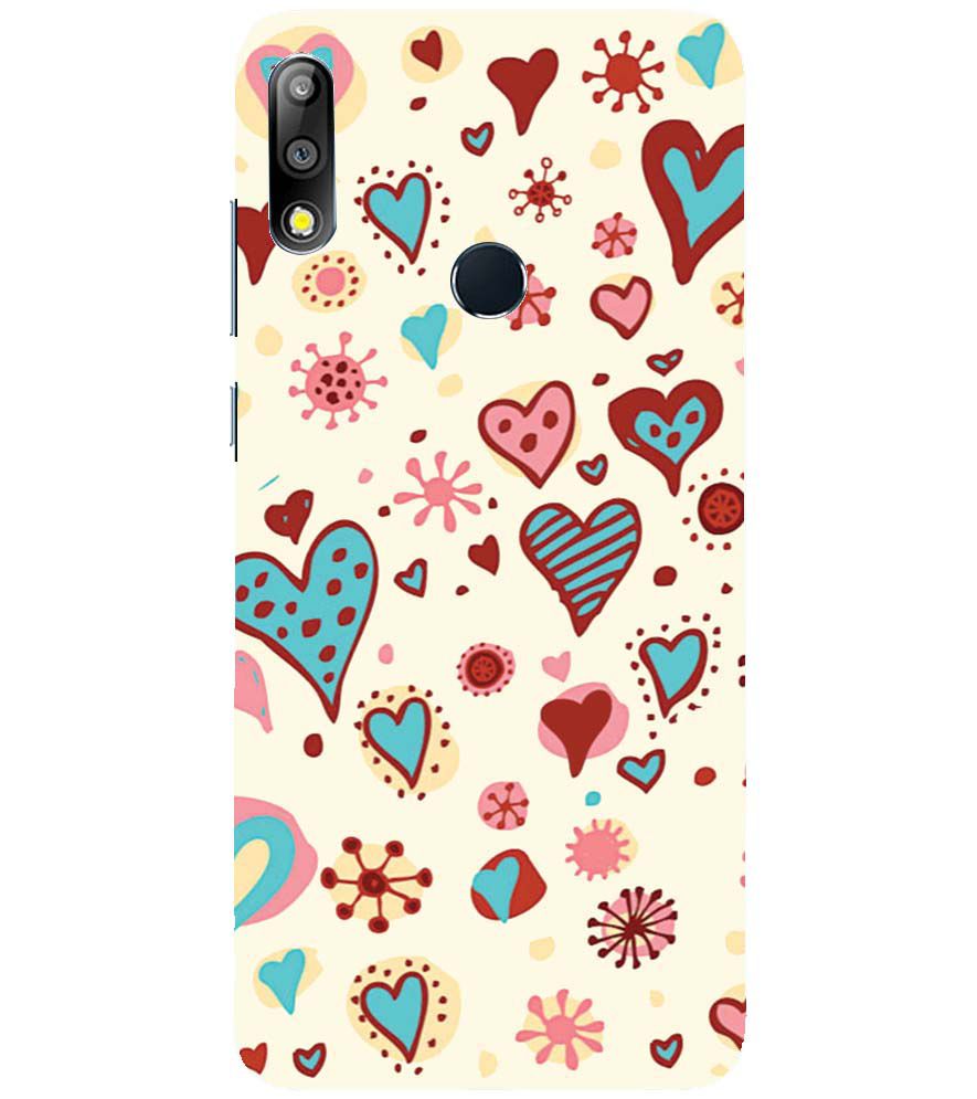 PS1332-Hearts All Around Back Cover for Asus Zenfone Max Pro (M2) ZB631KL