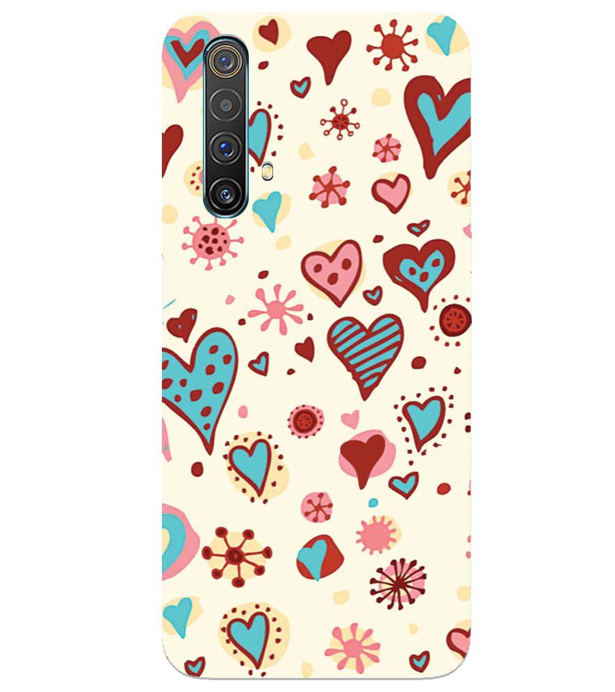 PS1332-Hearts All Around Back Cover for Realme X50 Pro 5G