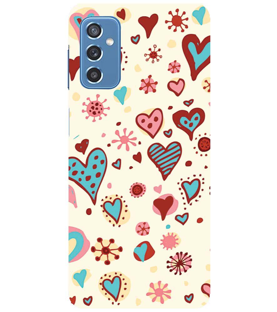 PS1332-Hearts All Around Back Cover for Samsung Galaxy M52 5G