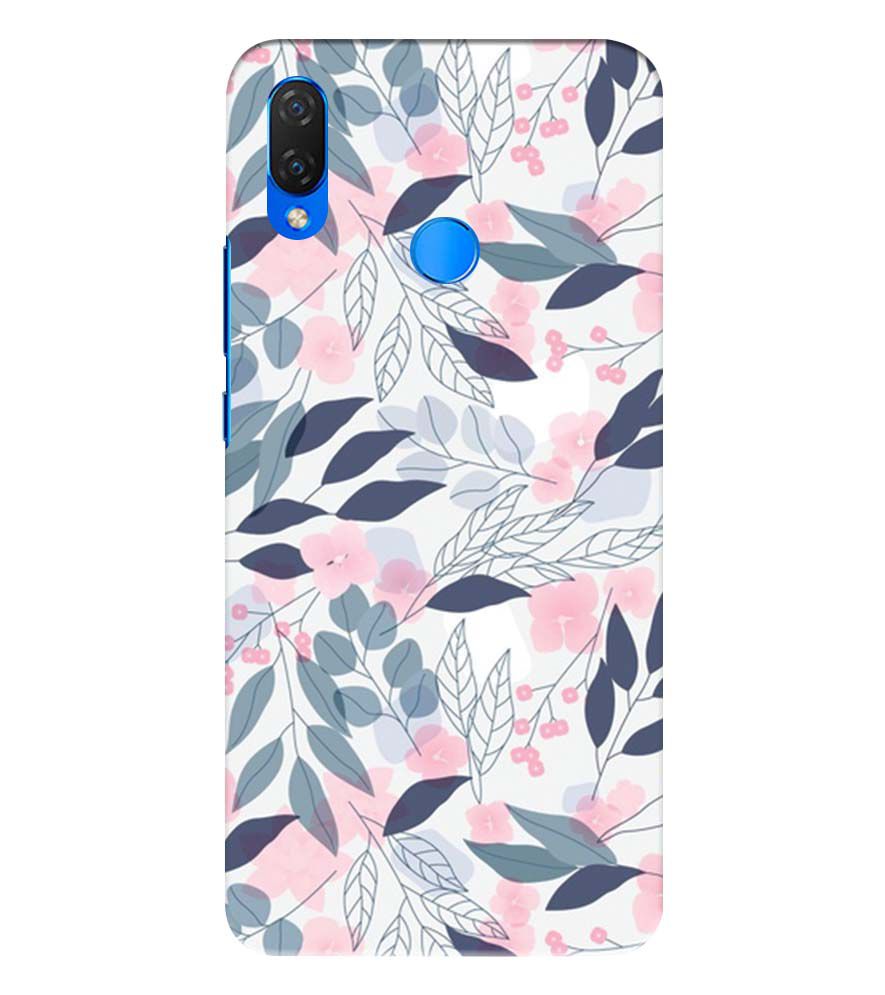 PS1333-Flowery Patterns Back Cover for Huawei Nova 3 and 3i