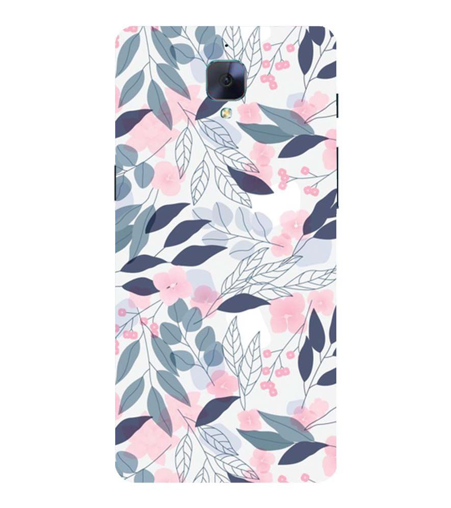 PS1333-Flowery Patterns Back Cover for OnePlus 3 and OnePlus 3T