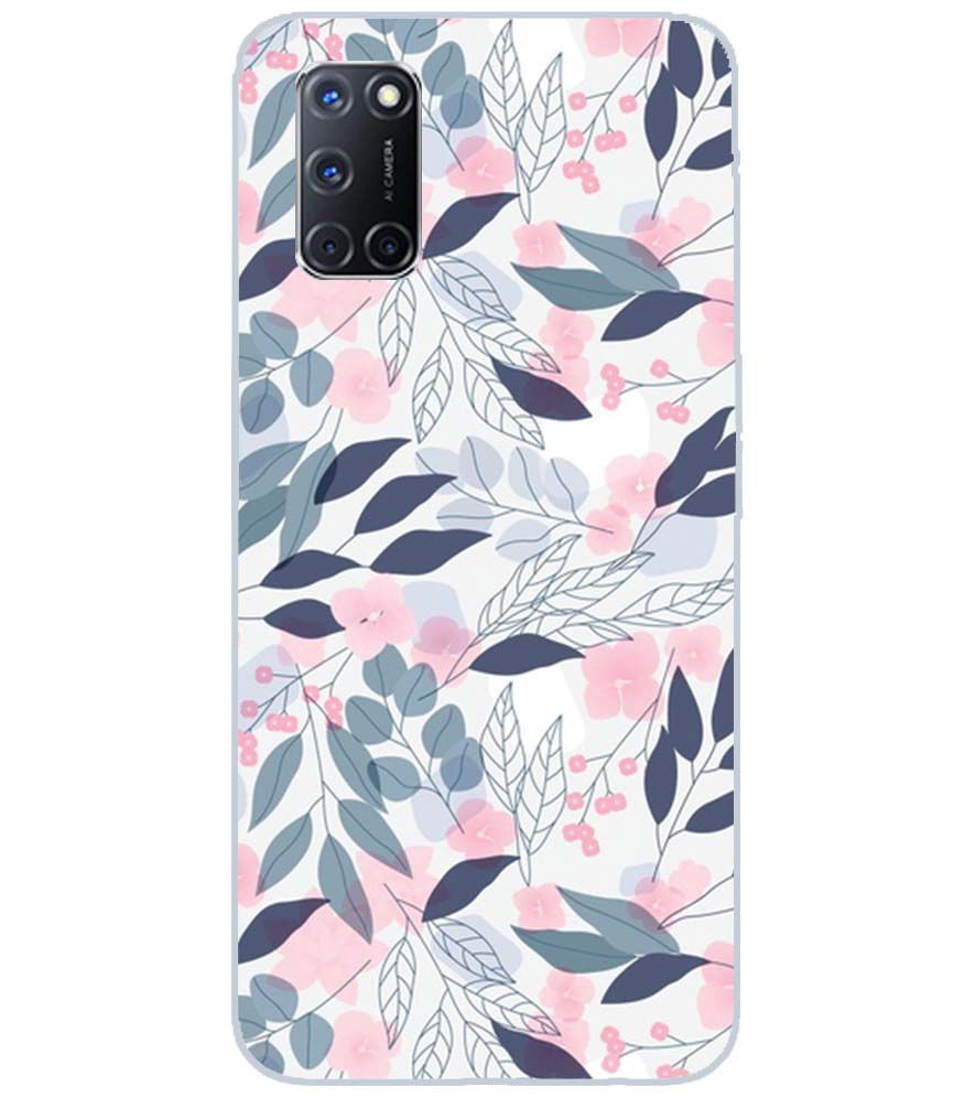 PS1333-Flowery Patterns Back Cover for Oppo A72