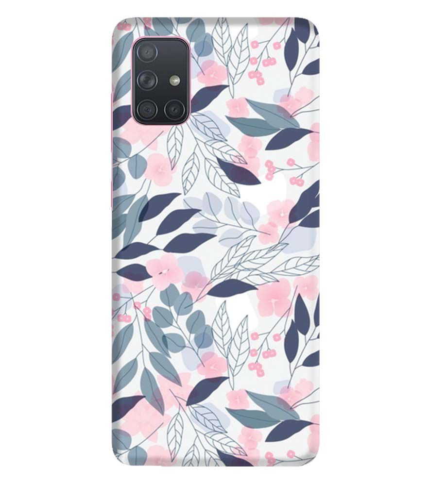 PS1333-Flowery Patterns Back Cover for Samsung Galaxy A71