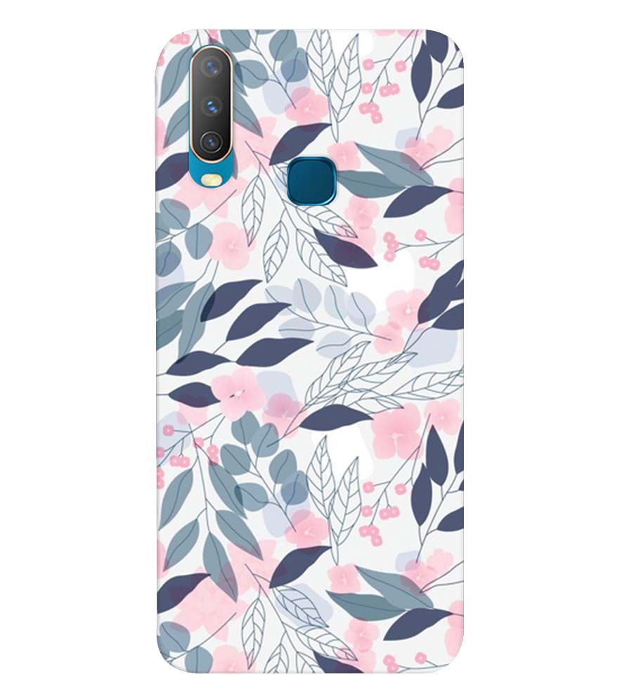 PS1333-Flowery Patterns Back Cover for Vivo Y17