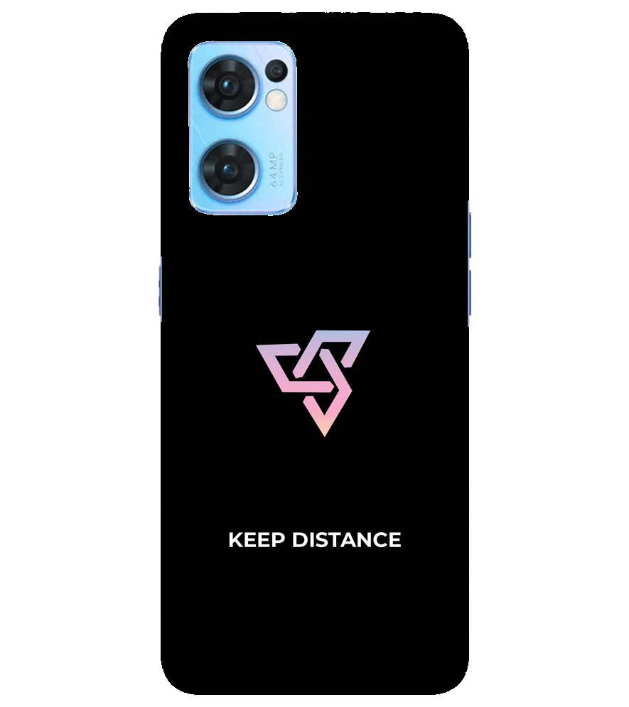 PS1334-Keep Distance Back Cover for Oppo Reno7 5G
