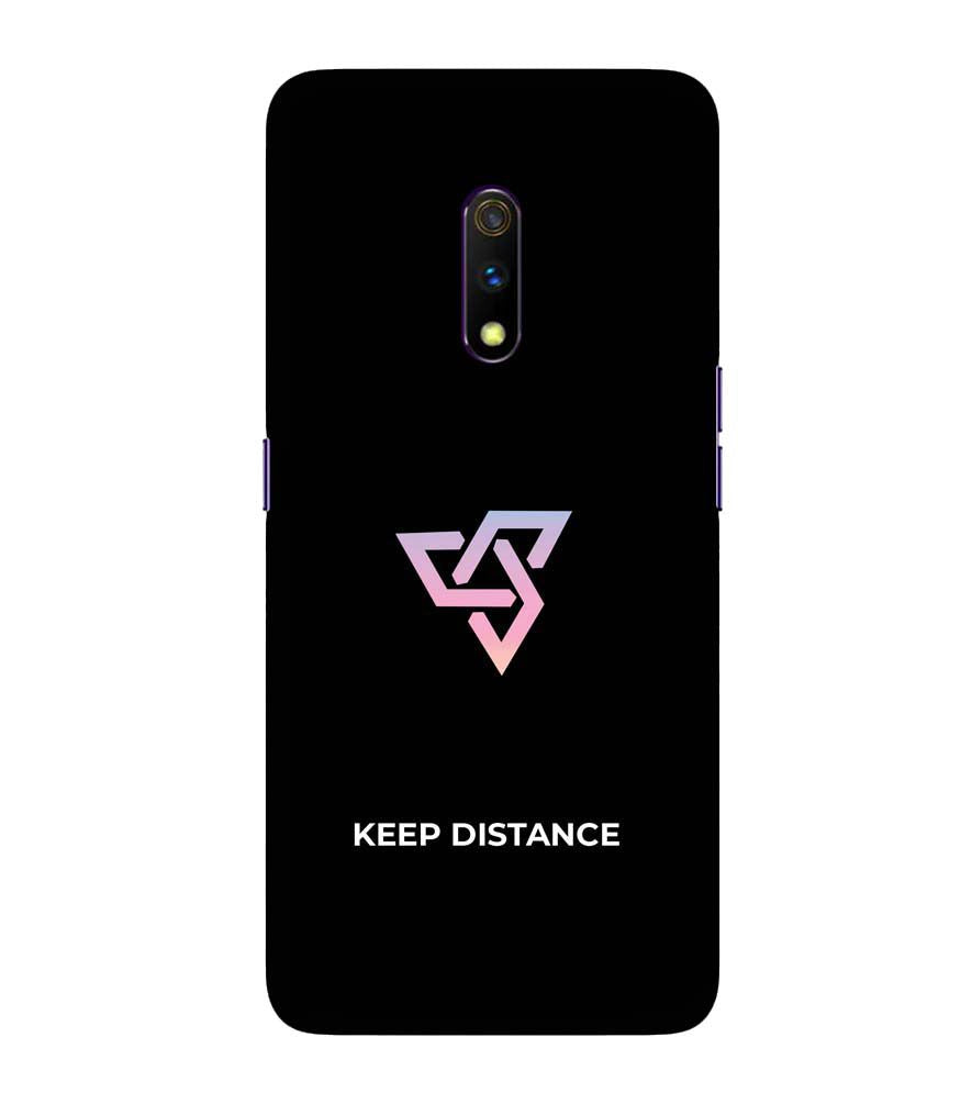 PS1334-Keep Distance Back Cover for Realme X