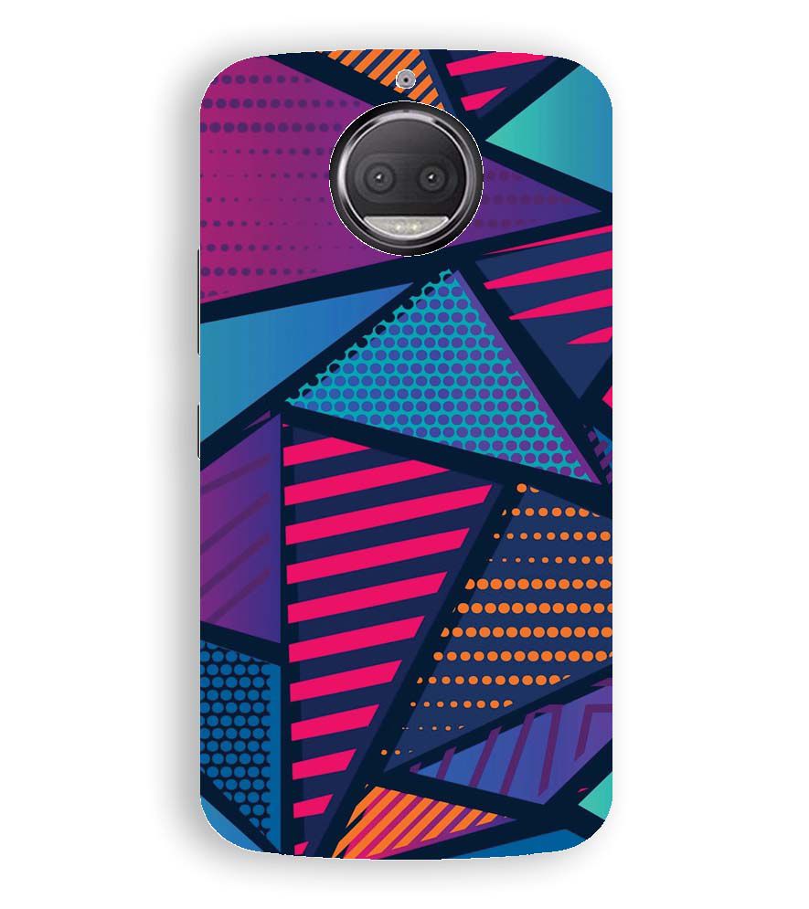 PS1335-Geometric Pattern Back Cover for Motorola Moto G5S Plus