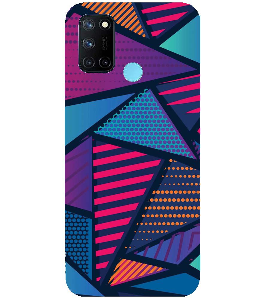 PS1335-Geometric Pattern Back Cover for Realme 7i