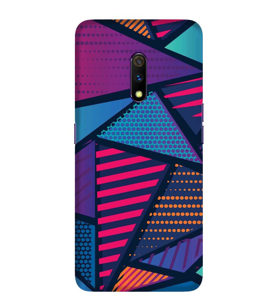 PS1335-Geometric Pattern Back Cover for Realme X