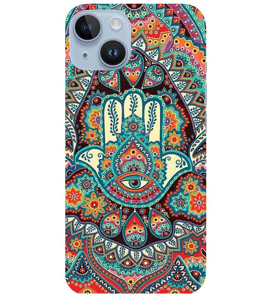 PS1336-Eye Hands Mandala Back Cover for Apple iPhone 14